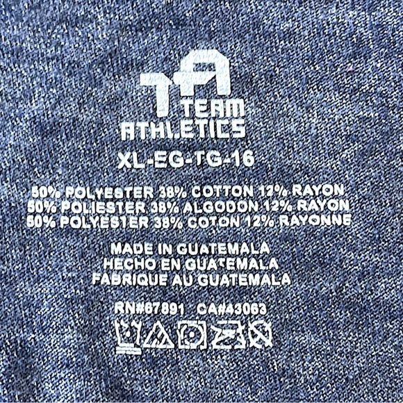 Team Athletics Detroit Tigers Heathered Navy V-Neck Tee - Picture 12 of 13